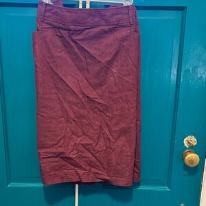 Elegant Wine Mini Skirt